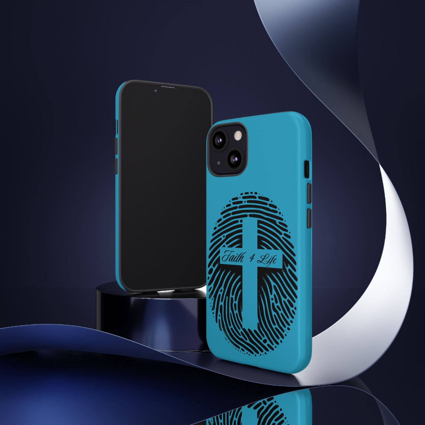 Faith-Inspired Tough Case for Phone, Cross Fingerprint Design, Durable Phone Case, Gift for Believers, Religious Accessory, Christian [...]