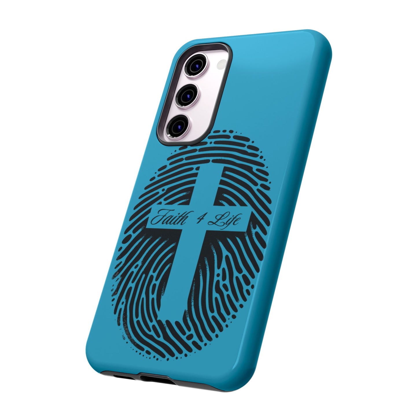 Faith-Inspired Tough Case for Phone, Cross Fingerprint Design, Durable Phone Case, Gift for Believers, Religious Accessory, Christian [...]