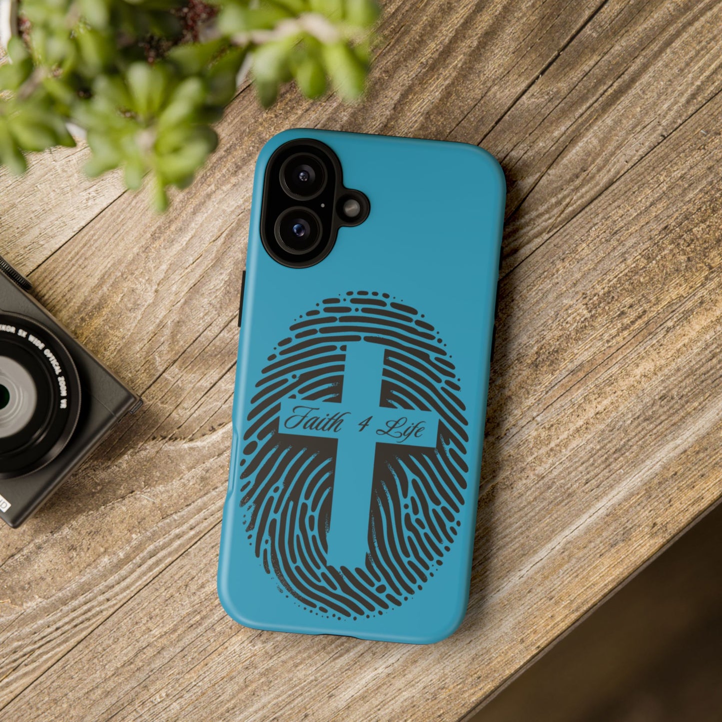 Faith-Inspired Tough Case for Phone, Cross Fingerprint Design, Durable Phone Case, Gift for Believers, Religious Accessory, Christian [...]