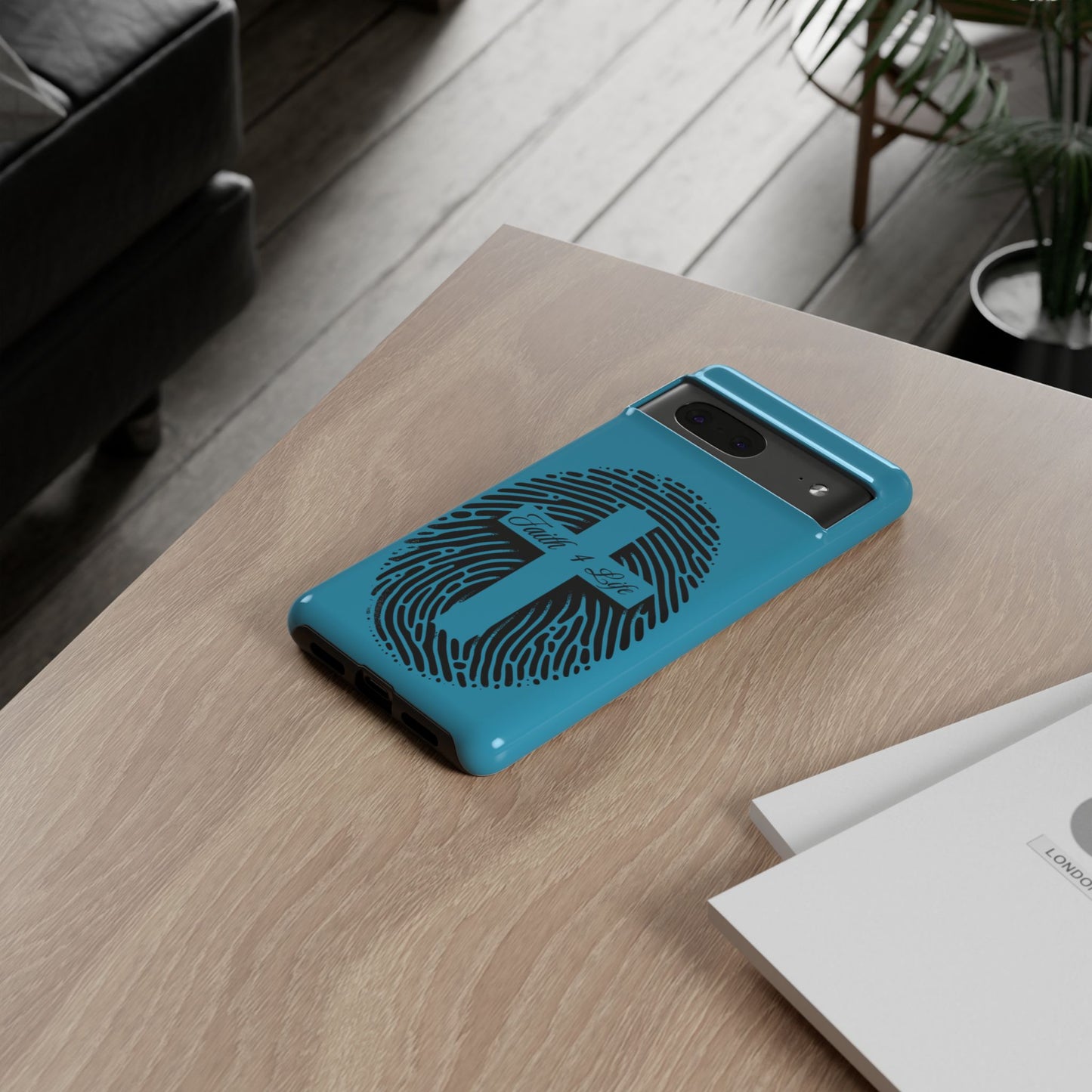 Faith-Inspired Tough Case for Phone, Cross Fingerprint Design, Durable Phone Case, Gift for Believers, Religious Accessory, Christian [...]