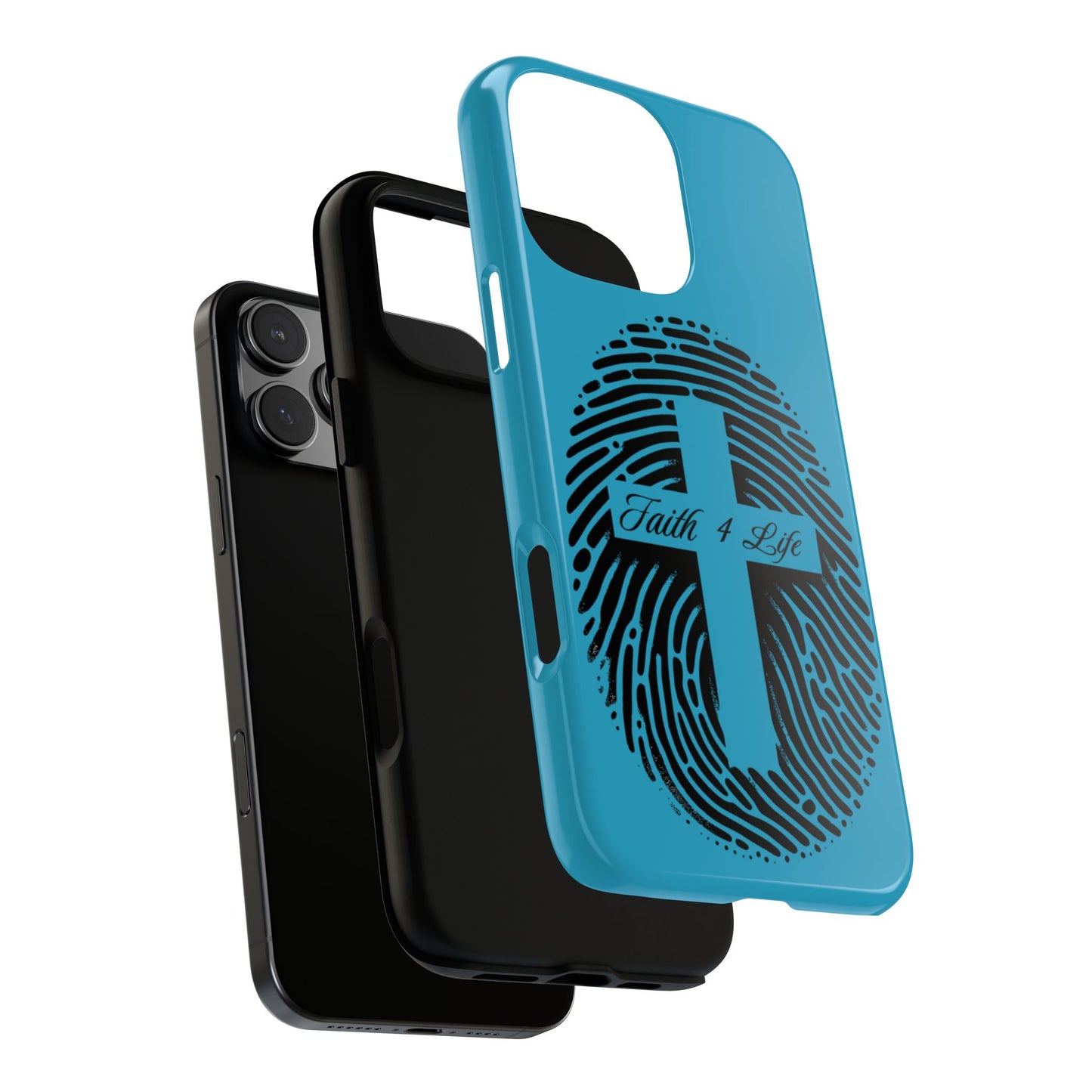 Faith-Inspired Tough Case for Phone, Cross Fingerprint Design, Durable Phone Case, Gift for Believers, Religious Accessory, Christian [...]
