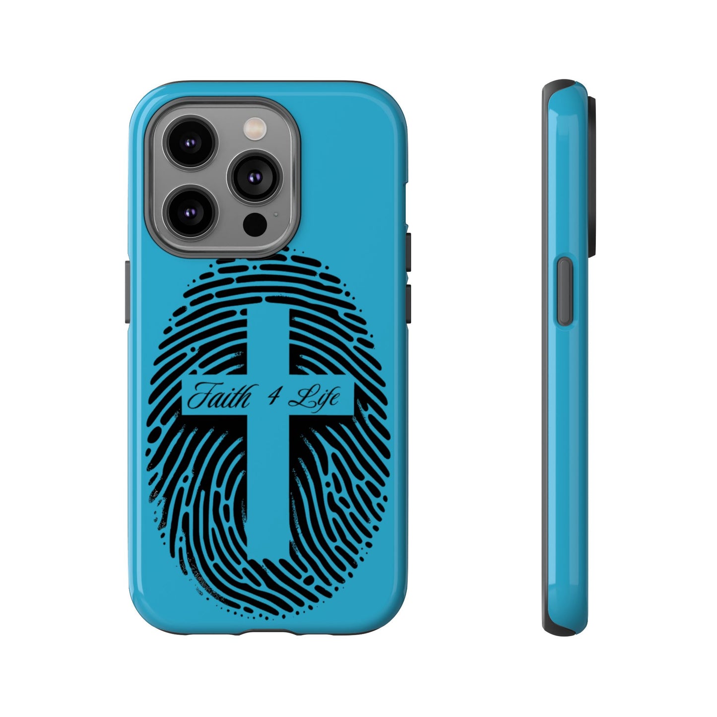Faith-Inspired Tough Case for Phone, Cross Fingerprint Design, Durable Phone Case, Gift for Believers, Religious Accessory, Christian [...]