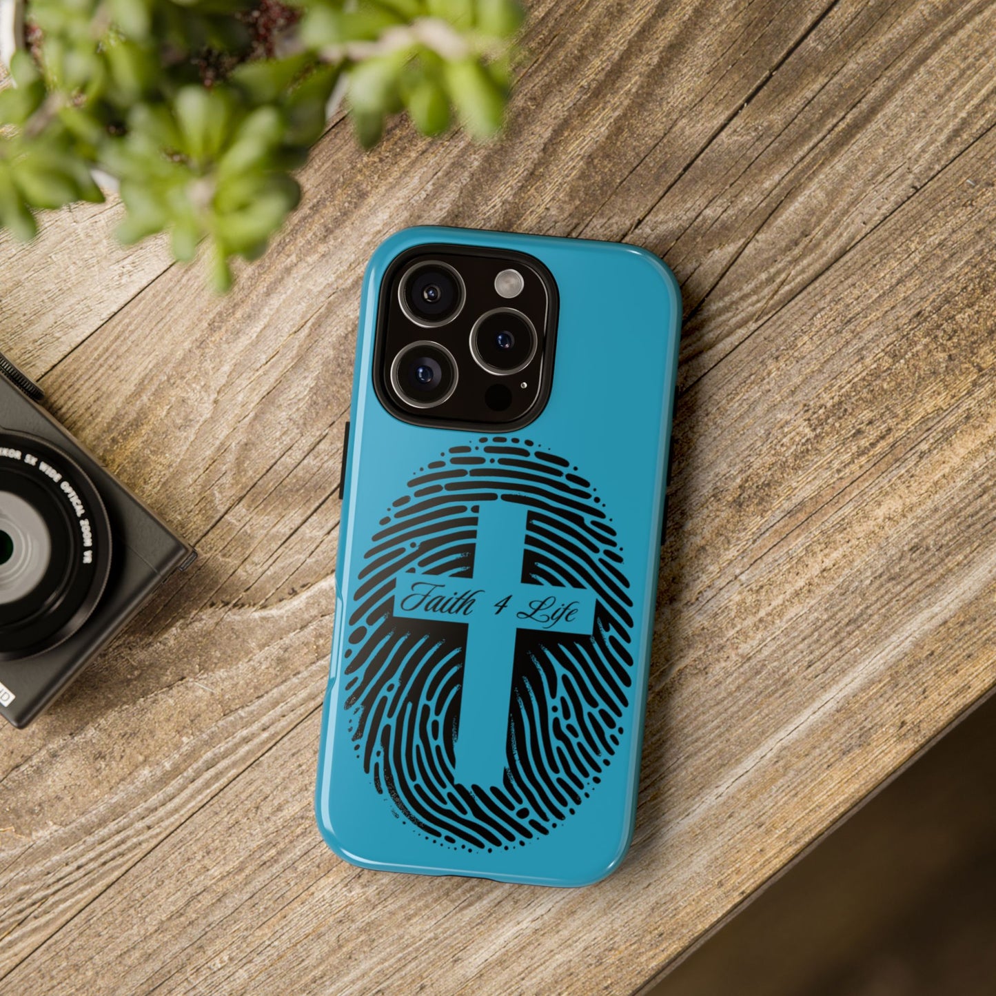 Faith-Inspired Tough Case for Phone, Cross Fingerprint Design, Durable Phone Case, Gift for Believers, Religious Accessory, Christian [...]