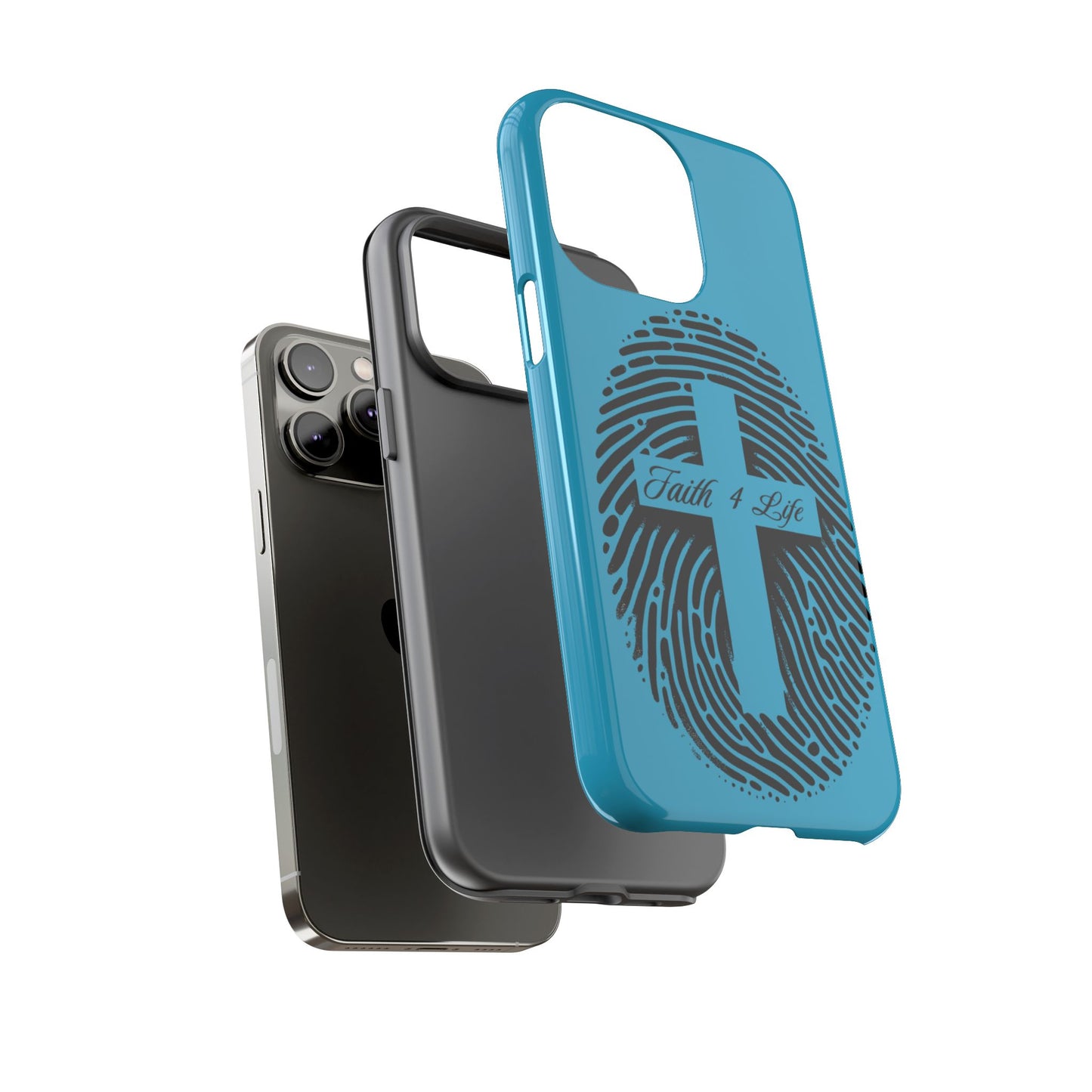 Faith-Inspired Tough Case for Phone, Cross Fingerprint Design, Durable Phone Case, Gift for Believers, Religious Accessory, Christian [...]