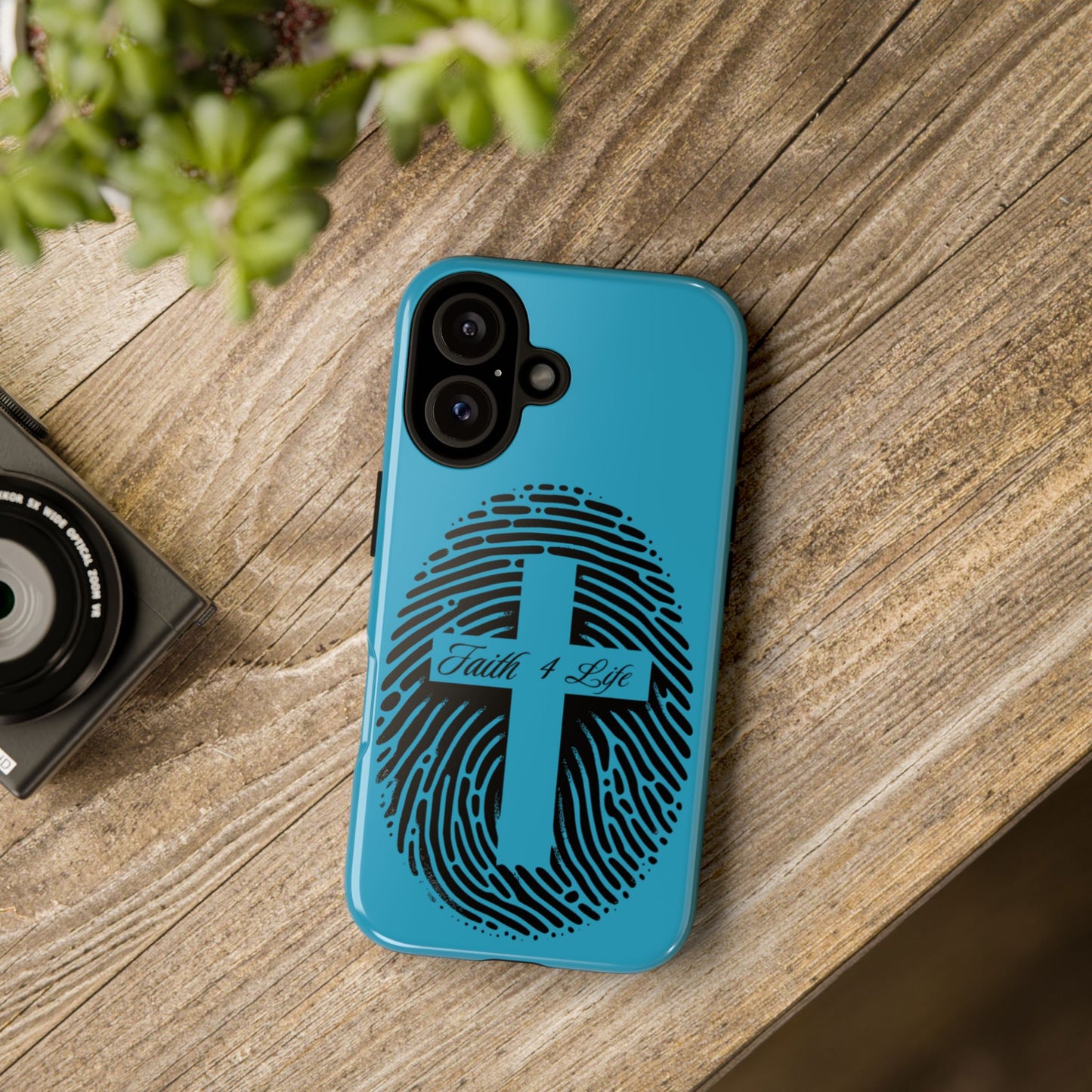 Faith-Inspired Tough Case for Phone, Cross Fingerprint Design, Durable Phone Case, Gift for Believers, Religious Accessory, Christian [...]