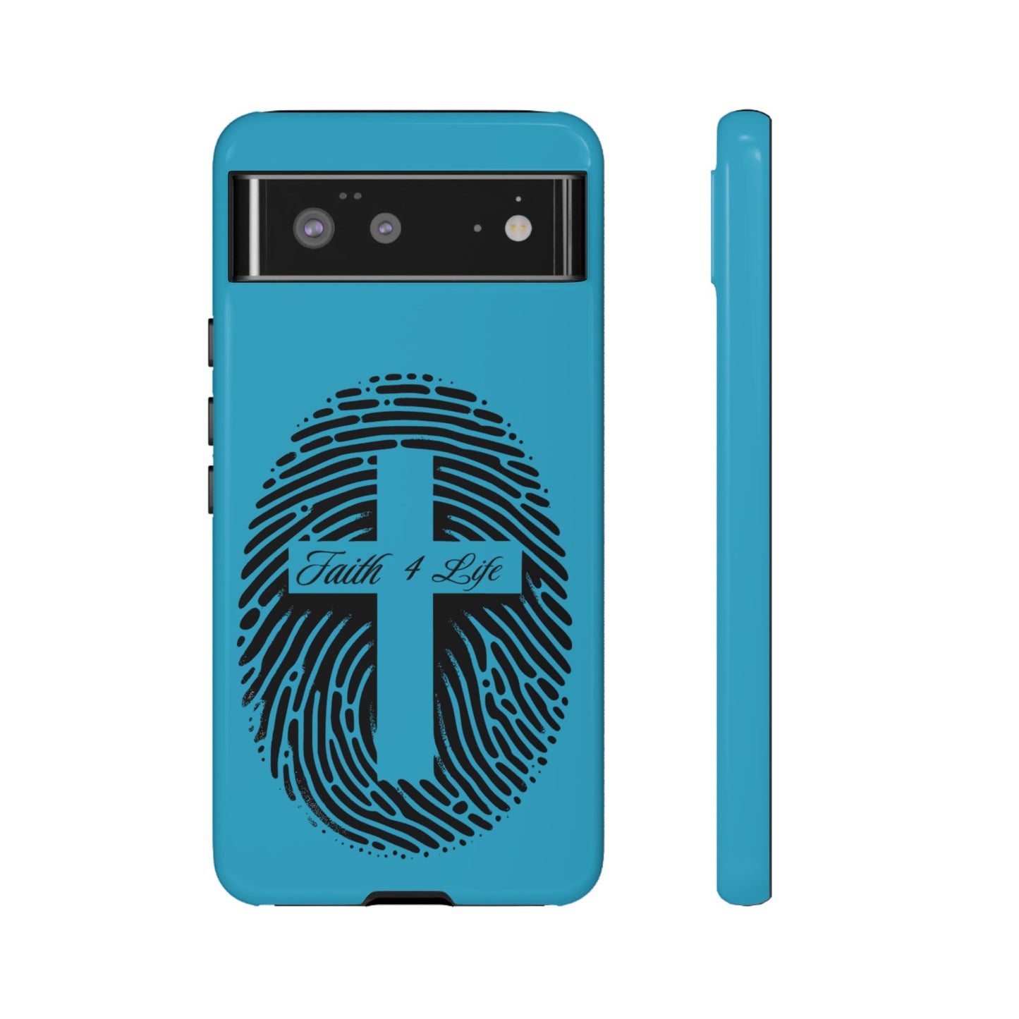 Faith-Inspired Tough Case for Phone, Cross Fingerprint Design, Durable Phone Case, Gift for Believers, Religious Accessory, Christian [...]