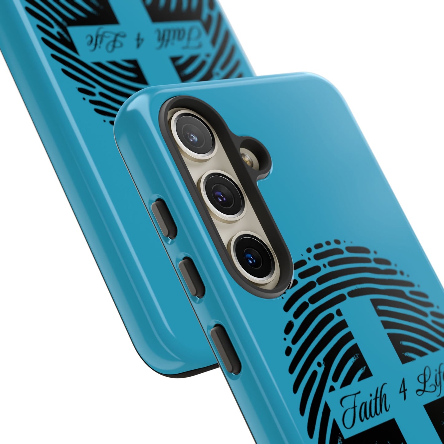 Faith-Inspired Tough Case for Phone, Cross Fingerprint Design, Durable Phone Case, Gift for Believers, Religious Accessory, Christian [...]