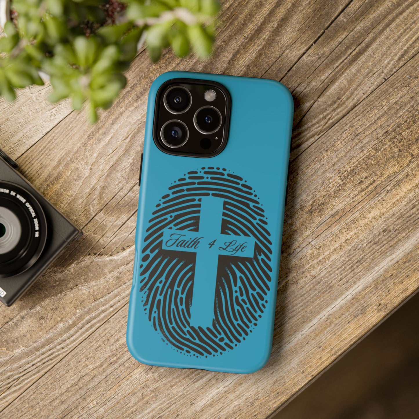 Faith-Inspired Tough Case for Phone, Cross Fingerprint Design, Durable Phone Case, Gift for Believers, Religious Accessory, Christian [...]