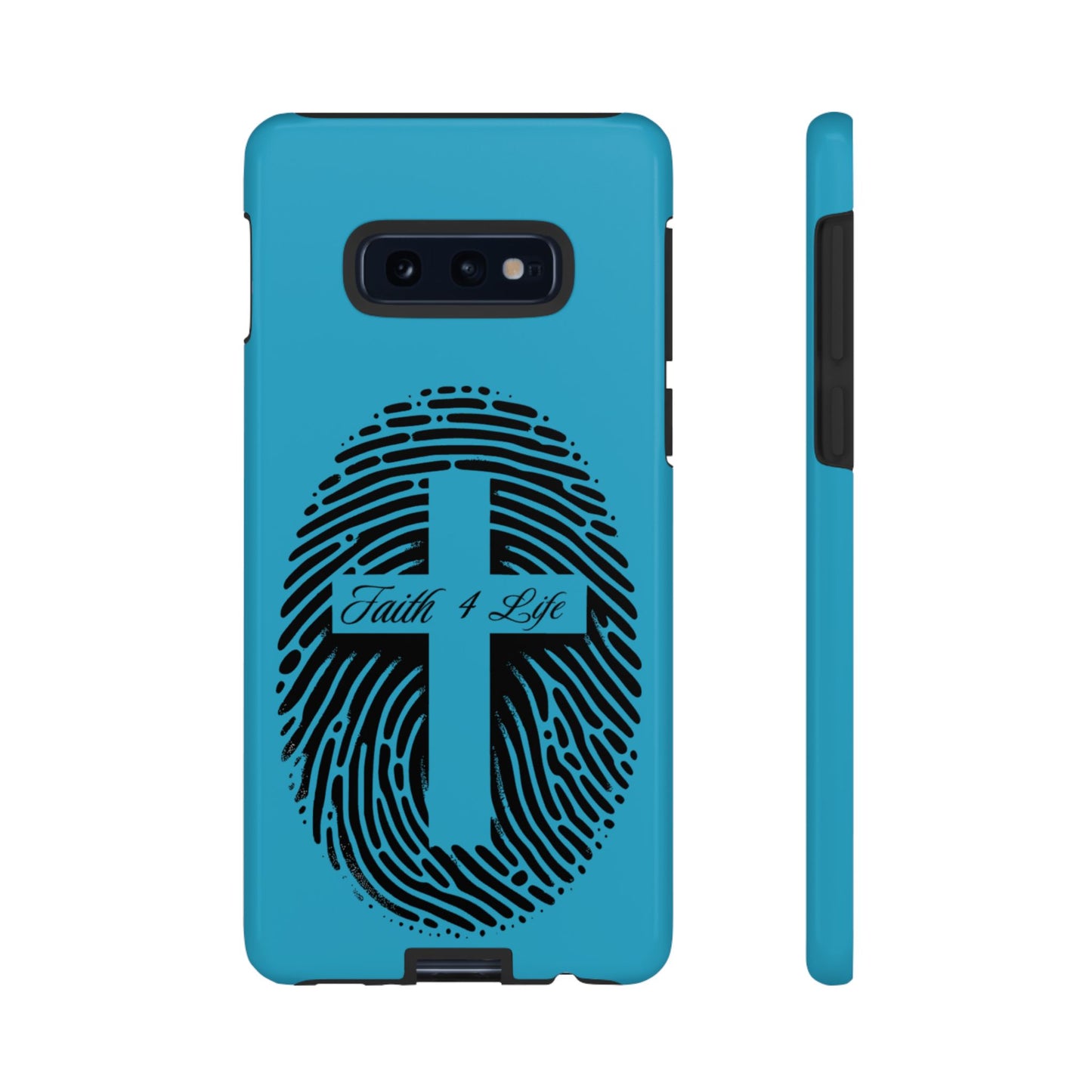 Faith-Inspired Tough Case for Phone, Cross Fingerprint Design, Durable Phone Case, Gift for Believers, Religious Accessory, Christian [...]