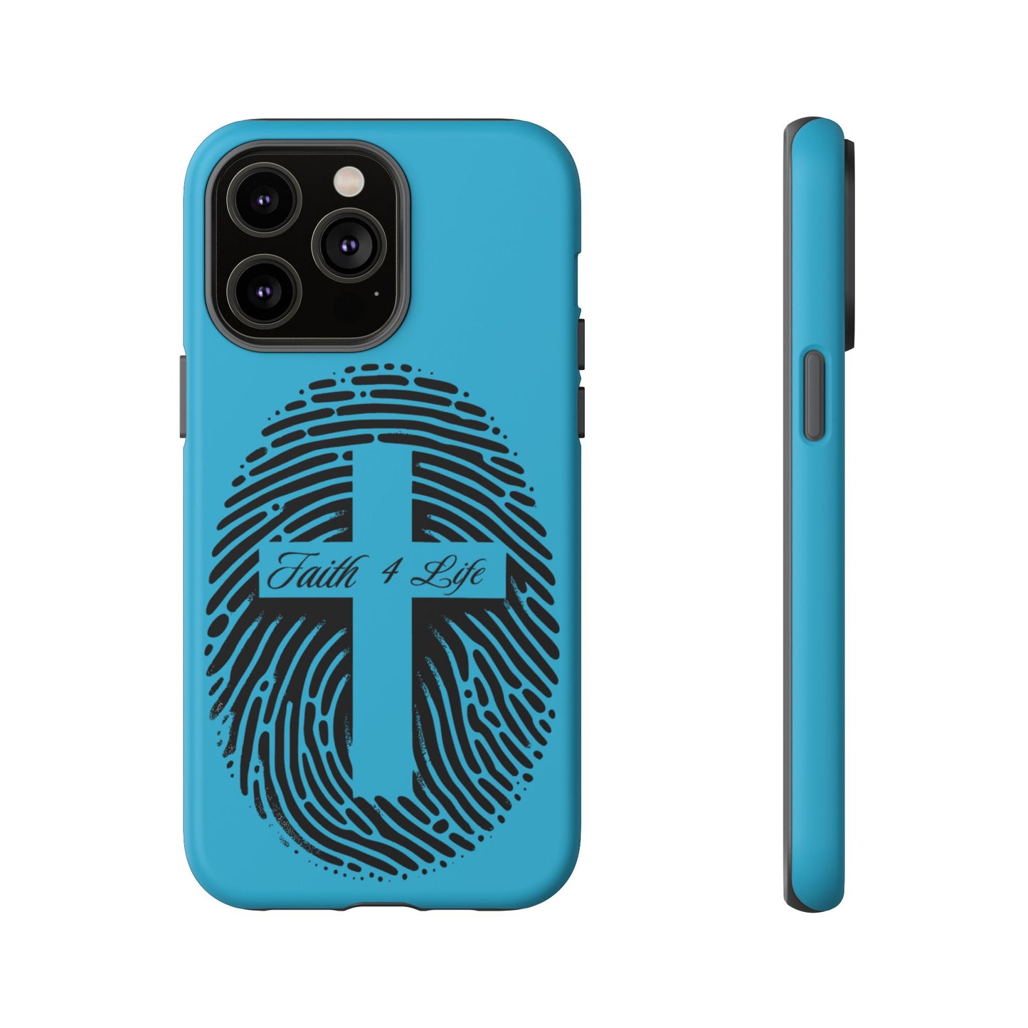 Faith-Inspired Tough Case for Phone, Cross Fingerprint Design, Durable Phone Case, Gift for Believers, Religious Accessory, Christian [...]