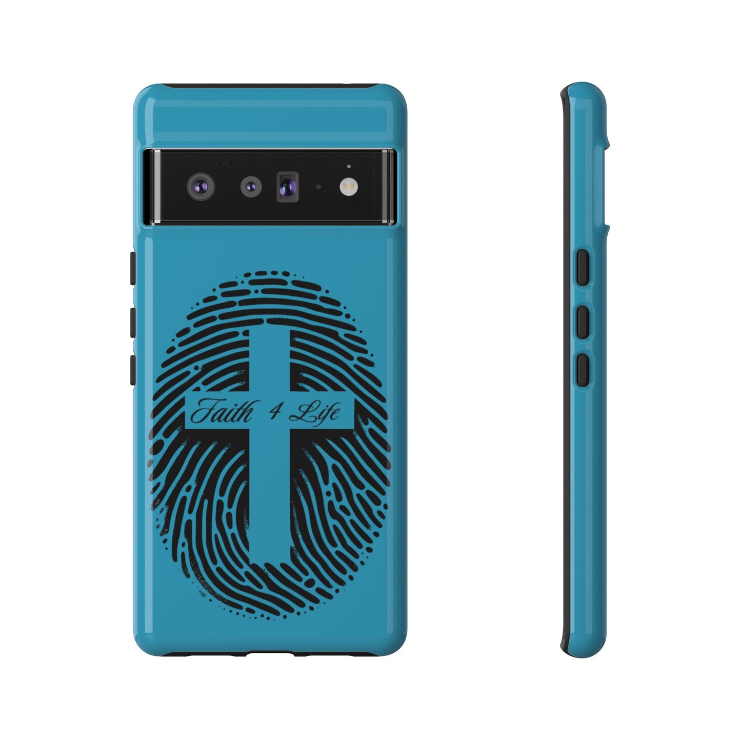 Faith-Inspired Tough Case for Phone, Cross Fingerprint Design, Durable Phone Case, Gift for Believers, Religious Accessory, Christian [...]
