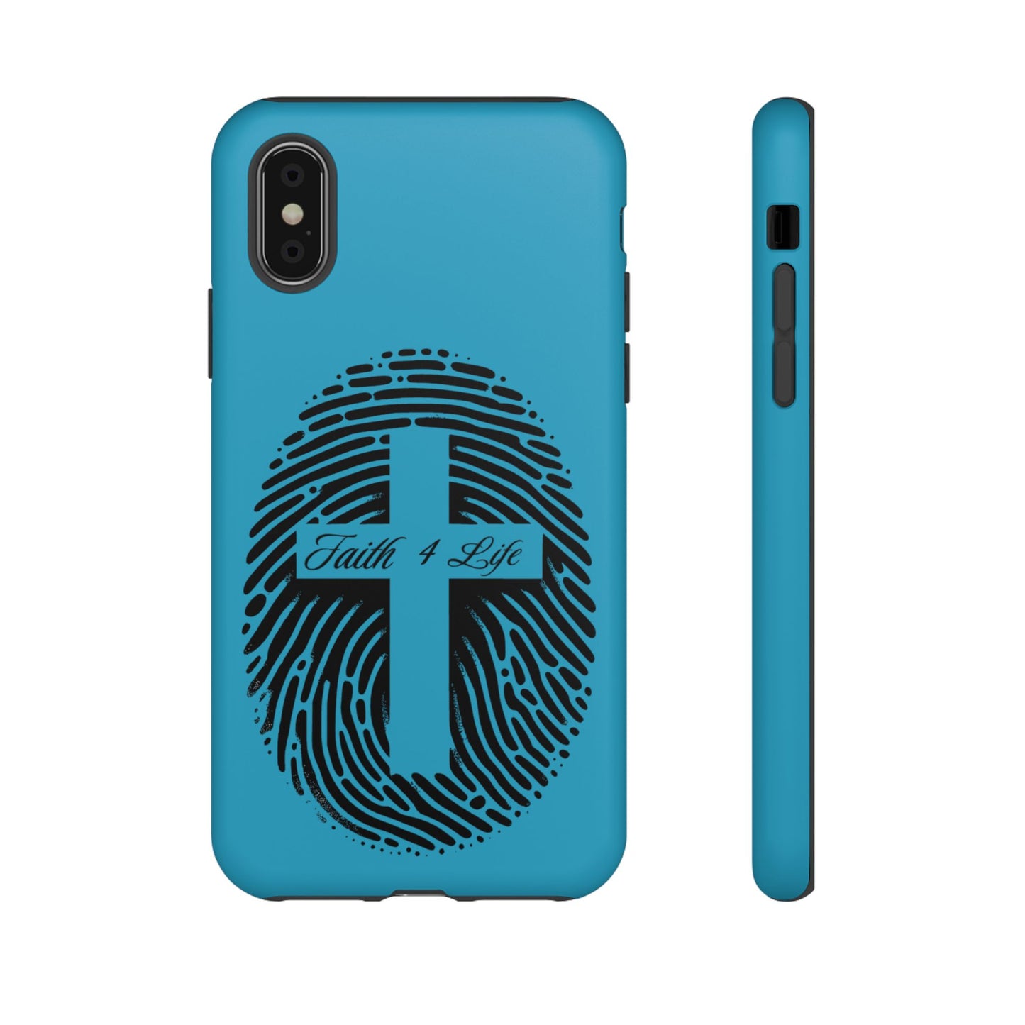Faith-Inspired Tough Case for Phone, Cross Fingerprint Design, Durable Phone Case, Gift for Believers, Religious Accessory, Christian [...]
